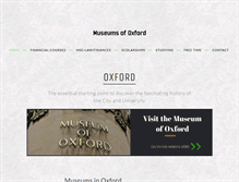 Tablet Screenshot of museumofoxford.org.uk